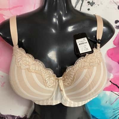 Womens City Chic Bra Latte/Ivory Size 16F