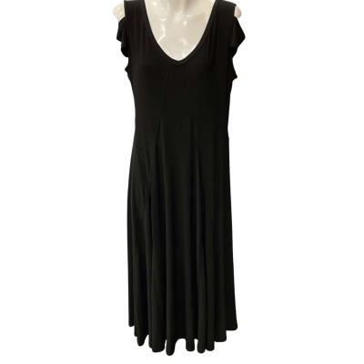 Joseph Ribkoff Womens  Size 12 Maxi Dress Black  