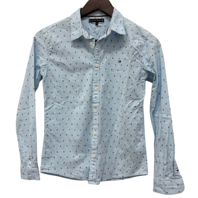 Tommy Hilfiger Kids Size S Top Blue Long Sleeve Shirt