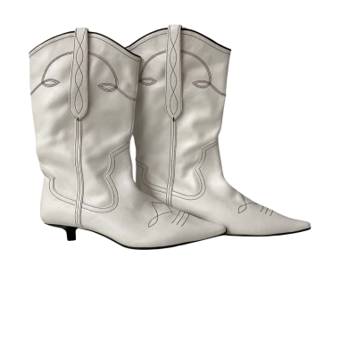 Senso Womens  Size 42  Francesca white boot with black detail