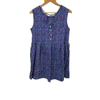 Sage x Clare Womens  Size 10 Dress Blue / Floral 