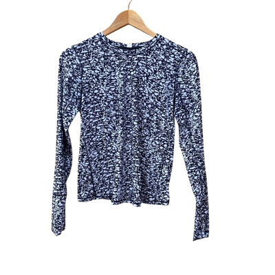 Lululemon Black/Grey Patterned Top Size 4