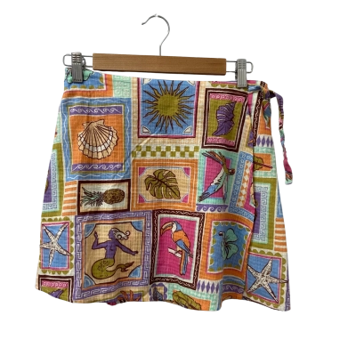 Rip Curl Womens  Size 2XS Wrap Skirt Multicoloured 