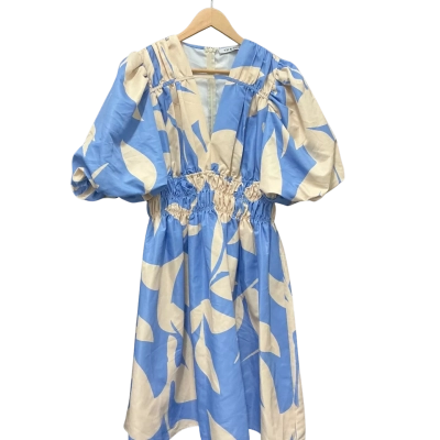 YH & CO Womens  Size 14 Beige / Blue dress