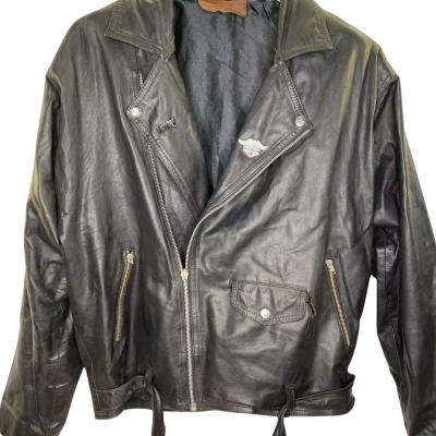 Harley Davidson Mens  Size L Biker Black  