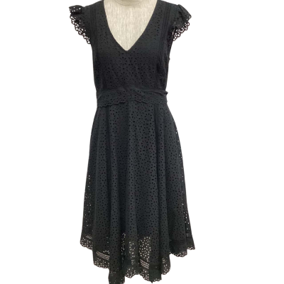 Portmans Anglaise  Size 10 Short Sleeve Dress  Black  