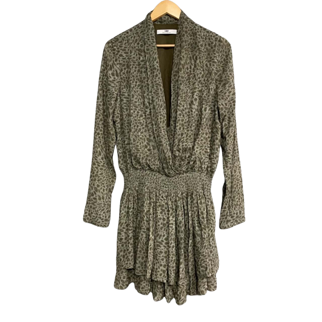 C&M CAMILLA AND MARC Micaela Womens Mini Dress Khaki (s) - Used Very Good | Salvos Stores C&M CAMILLA AND MARC Micaela Womens Mini Dress Khaki (s) - Used Very Good | Salvos Stores