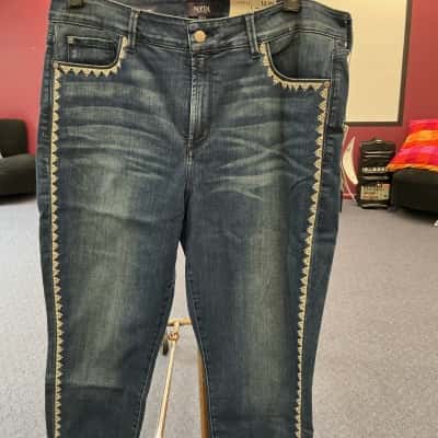 NYDJ Womens  Size 16 Straight Leg Jeans Blue 