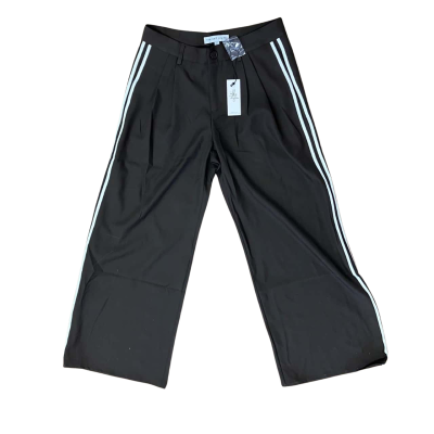 BNWT The Self Styler Frankie Wide-Leg Stripe Brown Pants Size 8