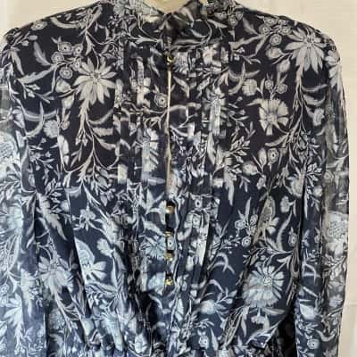 Women’s Pilgrim Mini Dress - Navy Floral - Size 14 - BNWT