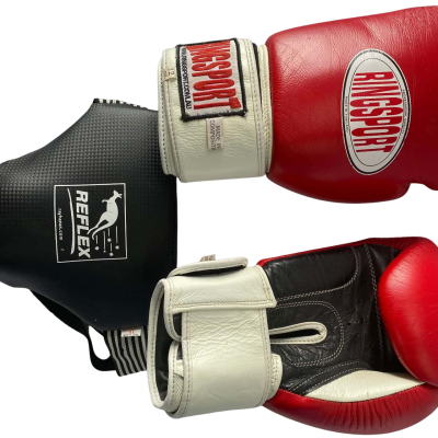 Ringsport 12oz Sparring Gloves. and Reflex crotch guard
