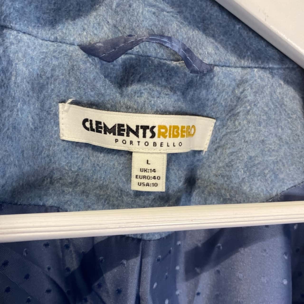 Clements Ribeiro Womens Light Blue Winter Coat (s) - Used As New ...