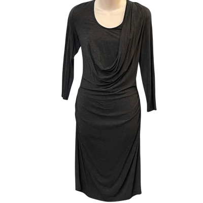 Saba Womens Size 8 Bodycon/Long Sleeve/Midi Dress Grey
