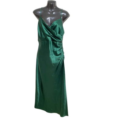  Womens  Size 14 Midi Dress Green 