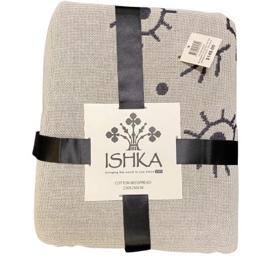 BNWT Ishka Cotton Bedspread 230x250cm RRP $149