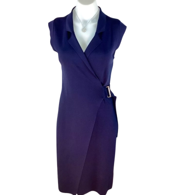 Portmans - Sleeveless Navy Dress (Size M)