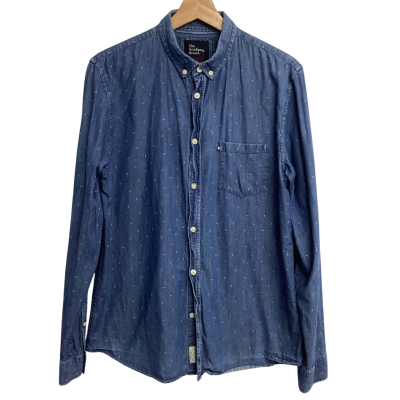 Academy Brand Mens  Size M Denim Shirt VGUC