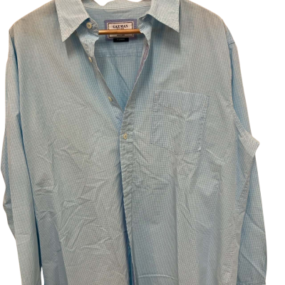 Gazman Mens  Size XL Long Sleeve Shirt Blue / Checked COTTON