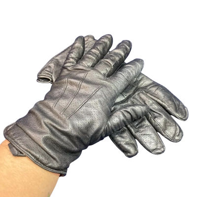 Milana Womens Leather Gloves Size M Gloves Black 