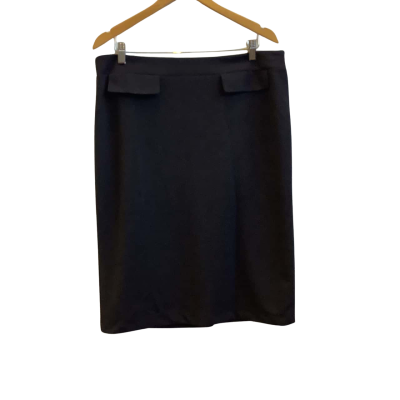 Liz Jordan Womens  Size 14 Midi Skirt Black  