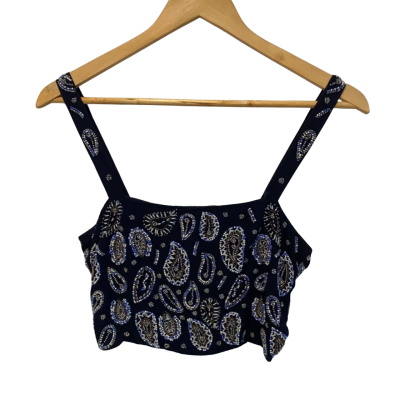 Tigerlily Womens  Size 6 Cami  Black  / Blue 
