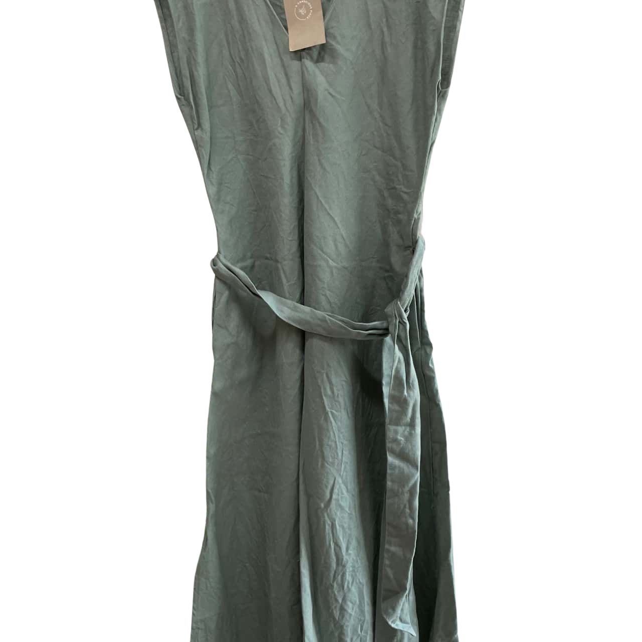 Piper Organic Linen Dress Women's Size 8 Green (s)