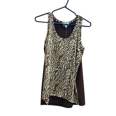 Witchery Womens Size 8 Brown Animal Print Singlet