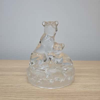 RCR Crystal Lioness & Cub Figure