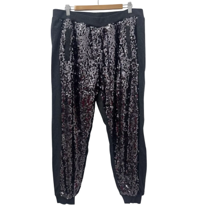 Peter Alexander Womens  Size 1+ Pyjama Pants with Sequins Grey 