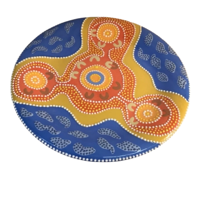 Habitat Sturman 2002 Patterned Plate Approx 26cm diameter