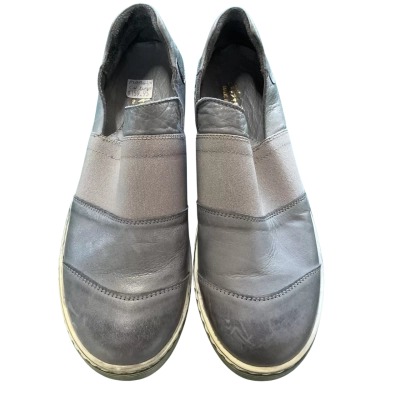 New Mago “ Margin” Womens Leather Silver Size 37 Slip Ons 
