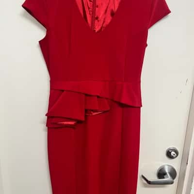 Queenspark Women's Size 12 Cocktail Dress - Red 