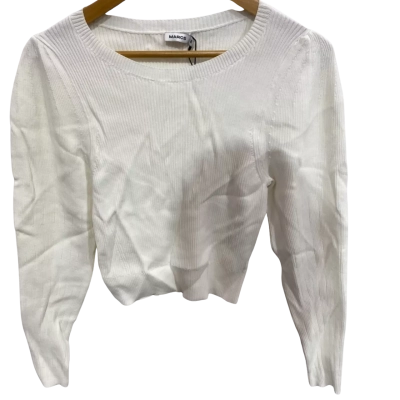 Marcs Womens Size M Dolores Crop Knit Top White 