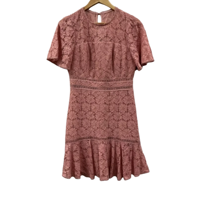 Forever New Womens  Size 10 Short Sleeve Dress  Pink