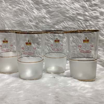 Vintage Frosted Glasses