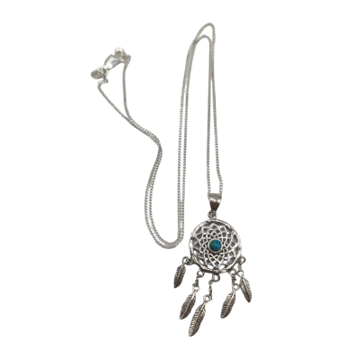 Sterling Silver Dream Catcher Necklace