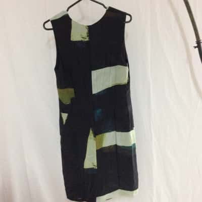 Saba Womens  Size 12 Cocktail Dress Black  / Green / Pattern 