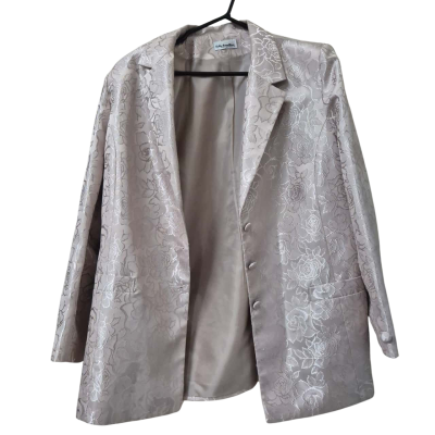 Fella Hamilton Womens  Size 16 Blazer Beige / Floral 