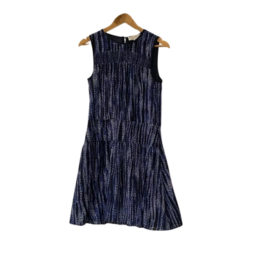 Michael Kors Womens  Size 6 Mini Sleeveless Dress  Blue / Navy Blue / Pattern 