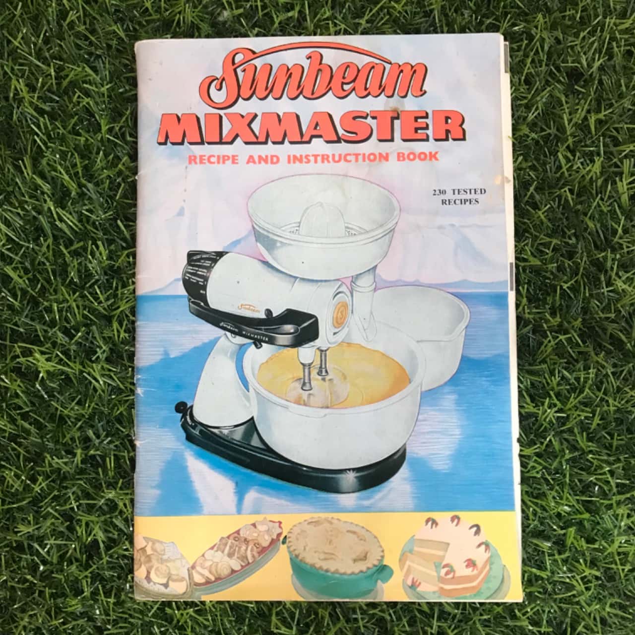 Collection of 2 Vintage Sunbeam Mixmaster Recipe Books