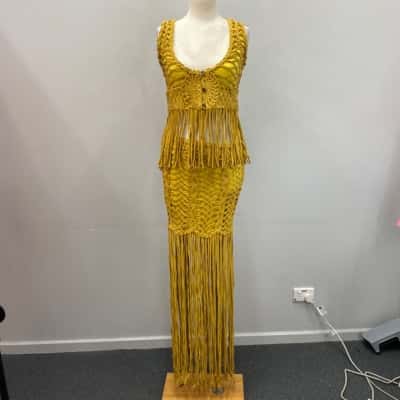 Sass & Bide  “Cotton Twists” Skirt is Size 10 /Top is size 12 Mustard 