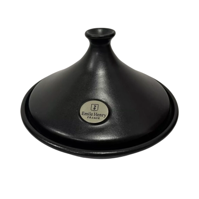 Emile Henry France Flame Ceramic Tagine – Charcoal Black