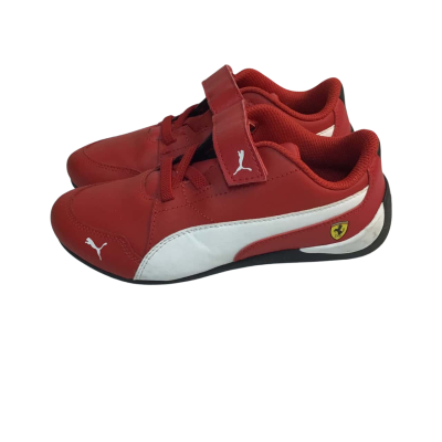 Puma Ferrari Kids Motorsport Size 13 Shoes Red 