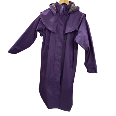  Womens  Size 10 Hooded Jacket Purple 