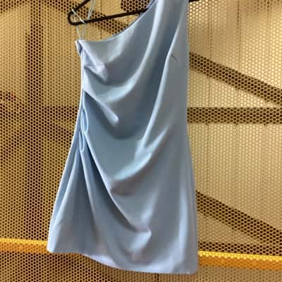 Womens  Size S Mini Dress / Off The Shoulder Dress Blue 