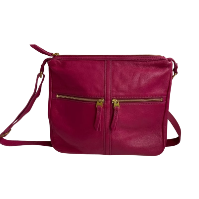 Fossil Womens Crossbody Bag Fuchsia Pink 