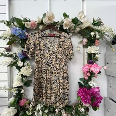 Tigerlily Size 6 / 8 Babydoll Dress Multicoloured 