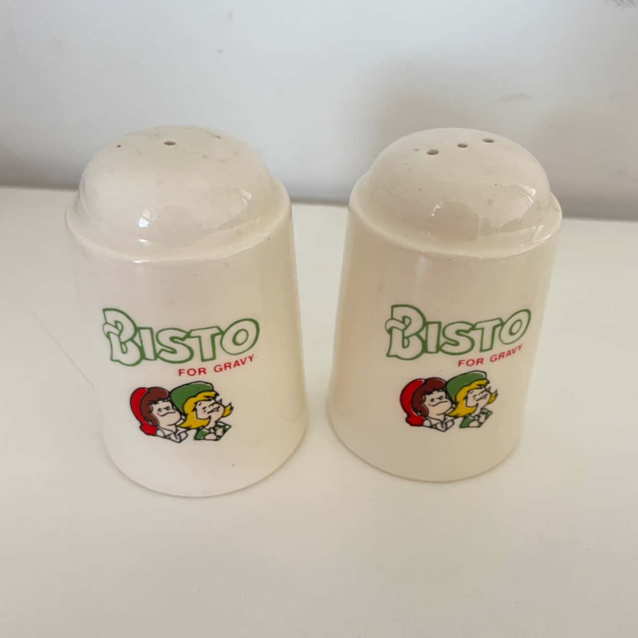 Retro Bisto Gravy Jug And Salt & Pepper Shakers