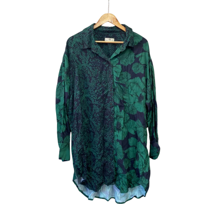 Maaji Womens  Size M Long Shirt Green 
