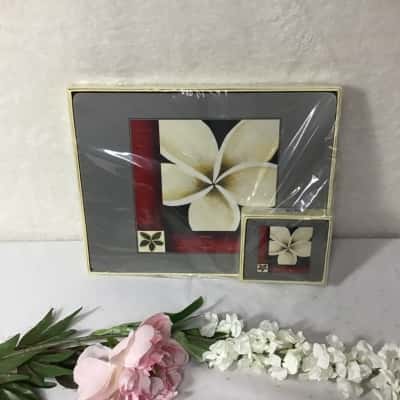 Cinnamon Set of 6 "Classic Frangipani" Placemats & Coasters (new)